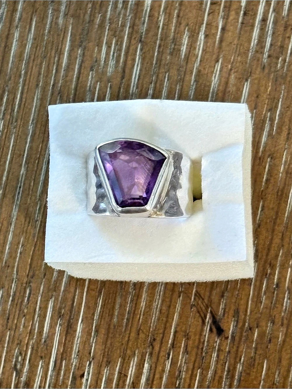 Authentic “STARBORN CREATIONS” Natural Amethyst Ring (925 Sterling Silver)